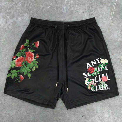 Red Rose Tide Street Shorts - Blavra