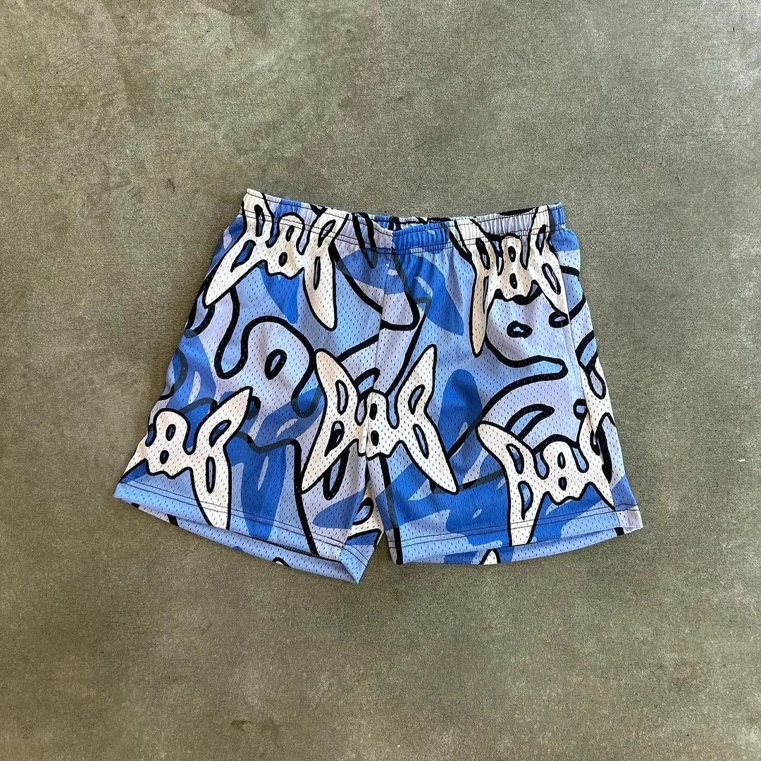 Blavra Street 888 Camouflage Mesh Shorts