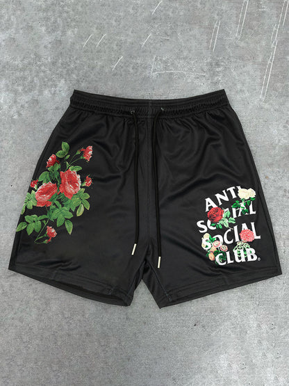Red Rose Tide Street Shorts