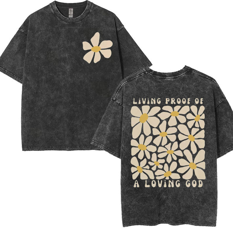 Christian Graphic T-Shirt Collection – Vintage Washed Oversized Faith Tees