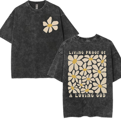Christian Graphic T-Shirt Collection – Vintage Washed Oversized Faith Tees