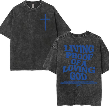 Christian Graphic T-Shirt Collection – Vintage Washed Oversized Faith Tees