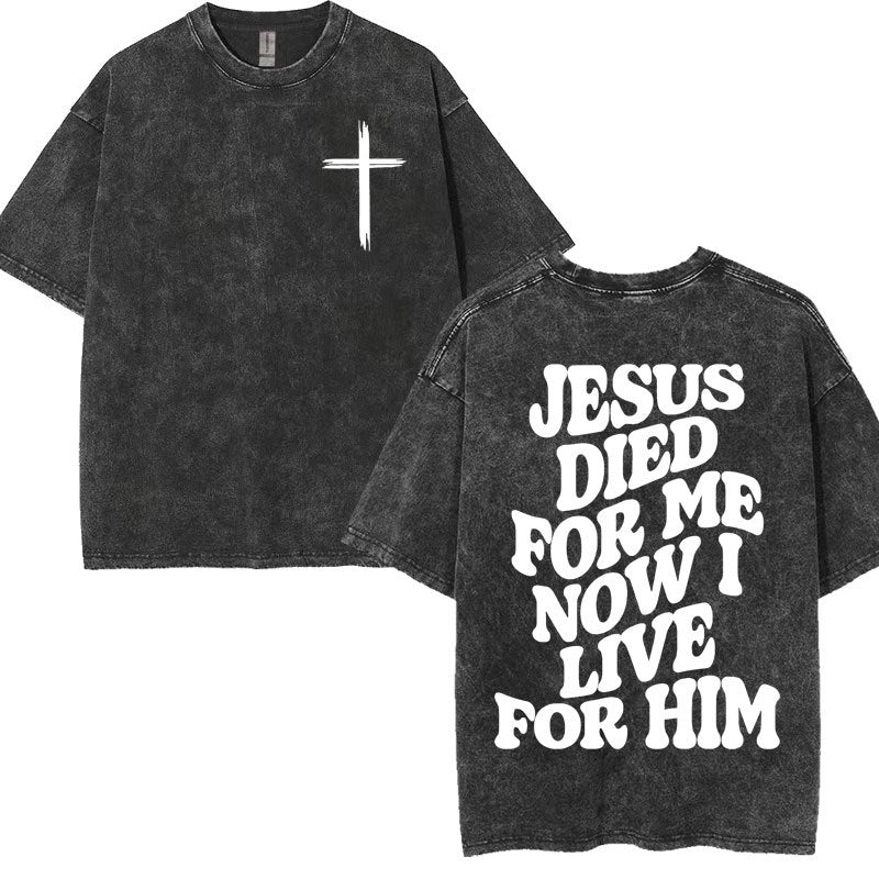 Christian Graphic T-Shirt Collection – Vintage Washed Oversized Faith Tees