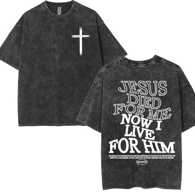 Christian Graphic T-Shirt Collection – Vintage Washed Oversized Faith Tees