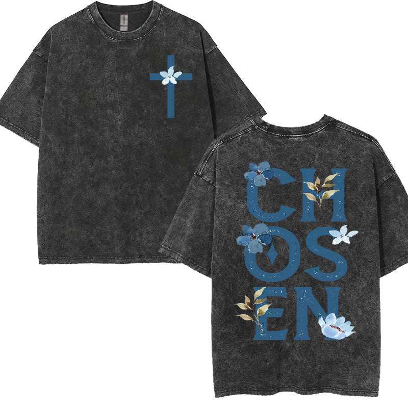 Christian Graphic T-Shirt Collection – Vintage Washed Oversized Faith Tees