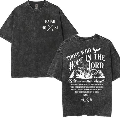 Christian Graphic T-Shirt Collection – Vintage Washed Oversized Faith Tees