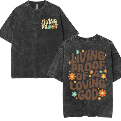 Christian Graphic T-Shirt Collection – Vintage Washed Oversized Faith Tees