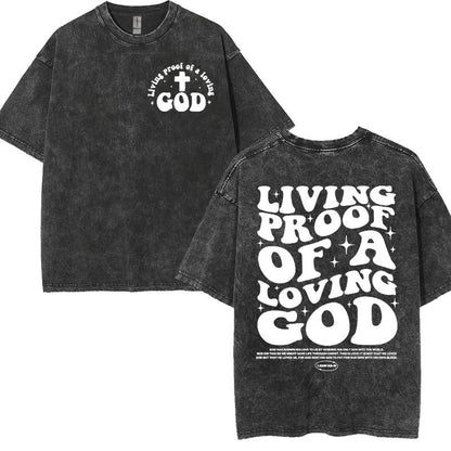 Christian Graphic T-Shirt Collection – Vintage Washed Oversized Faith Tees