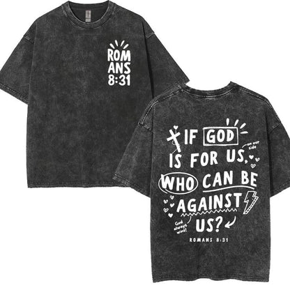 Christian Graphic T-Shirt Collection – Vintage Washed Oversized Faith Tees