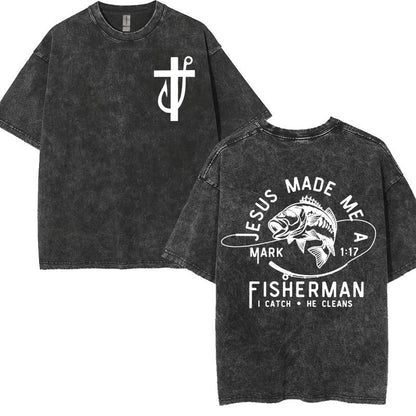Christian Graphic T-Shirt Collection – Vintage Washed Oversized Faith Tees