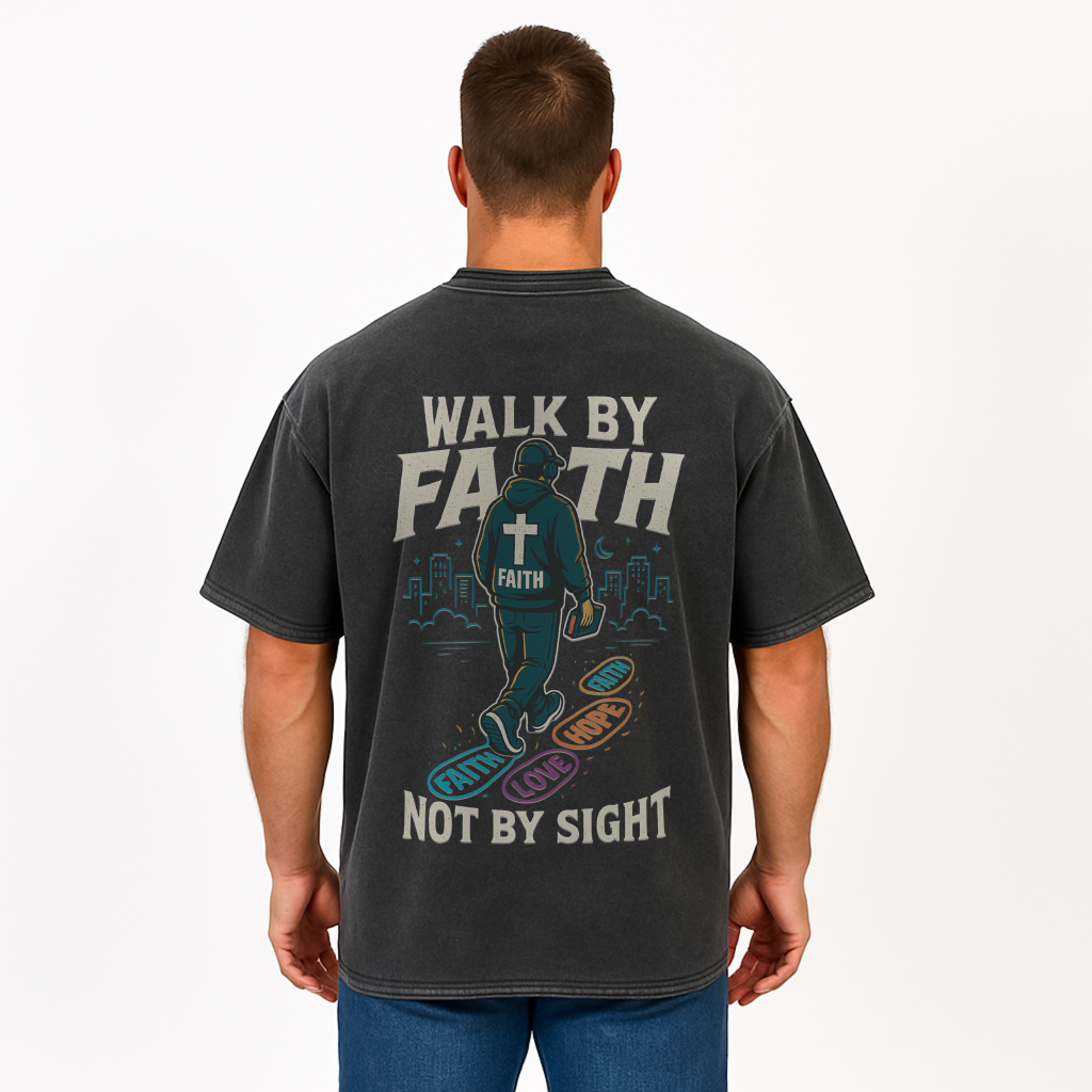 City Walker Oversized Vintage Streetwear Tee - 2